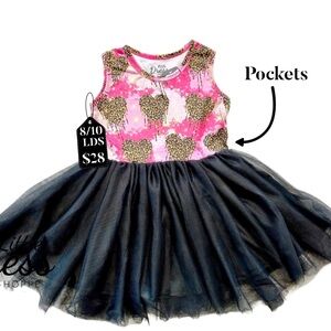 Dresses Pink Leopard Print Tulle Dress